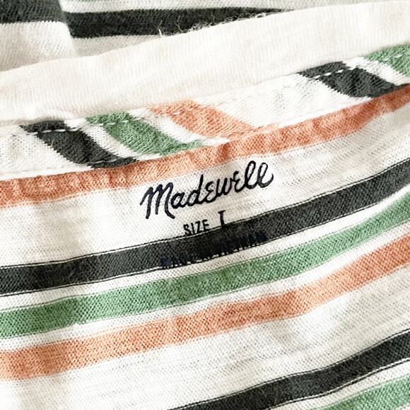 MADEWELL Whisper Cotton V Neck Pocket Tank Large L - Picture 7 of 9